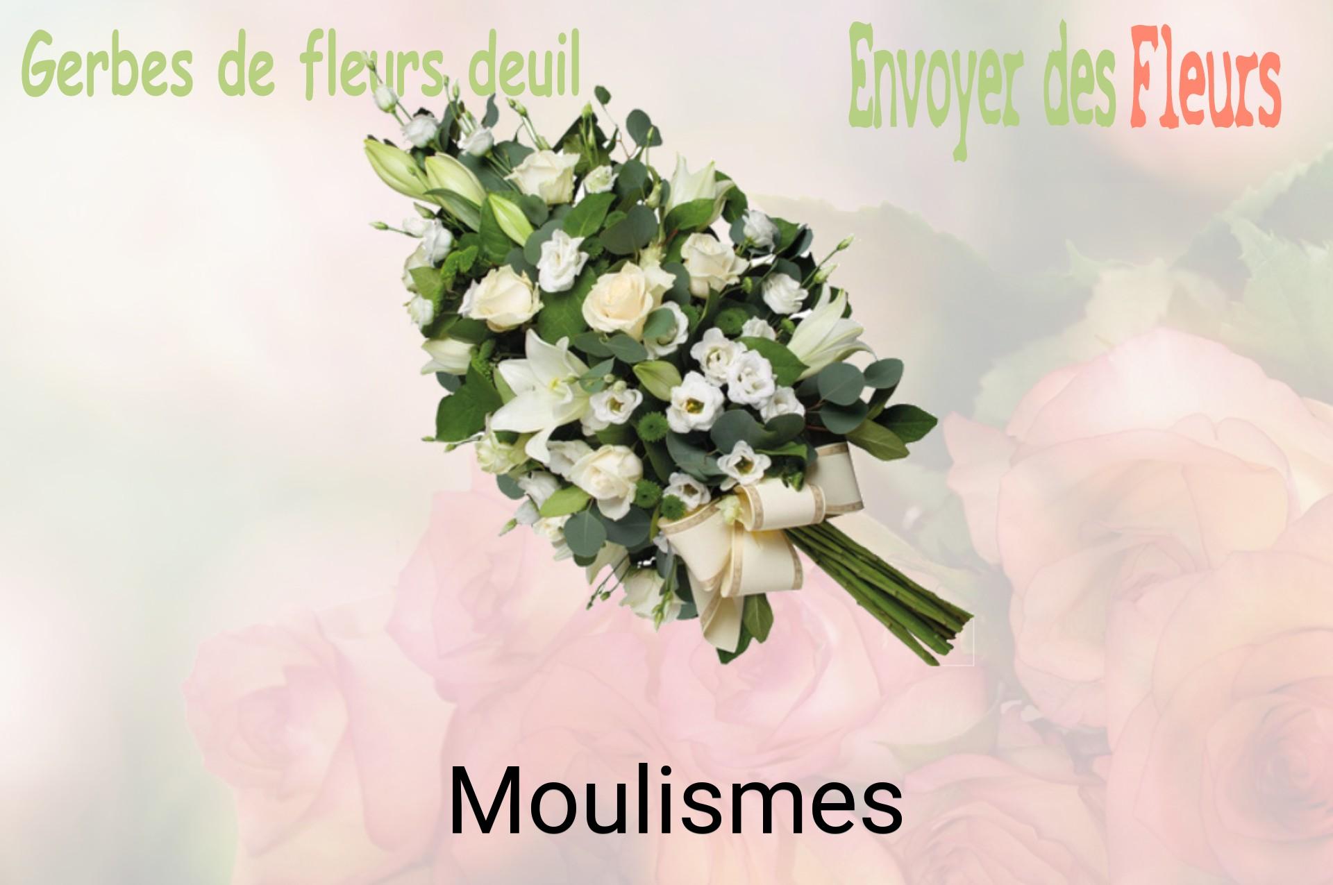 Gerbe de fleurs de deuil livrée à Moulismes